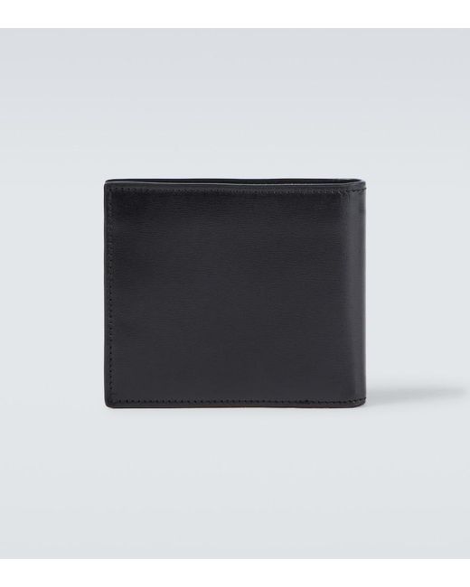 Saint Laurent Black Cassandre Leather Wallet for men