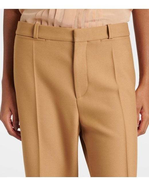 Pantaloni Flared di Chloé in Natural