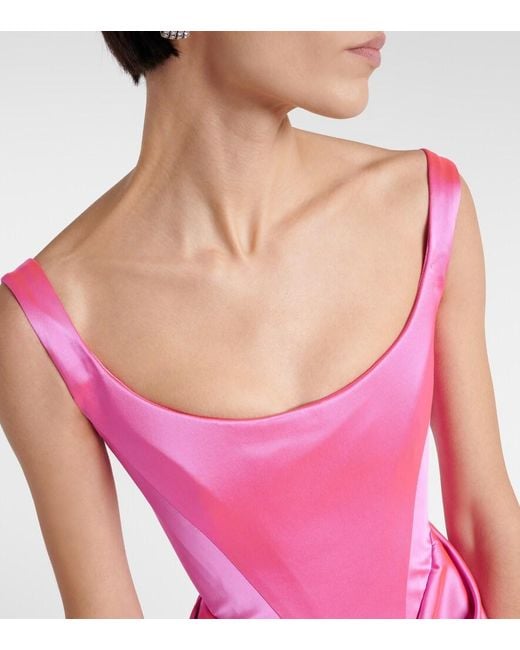 Vivienne Westwood Pink Camille Satin Gown