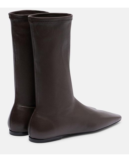 Totême  Brown Leather Boots