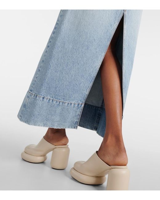 Sportmax Blue Piave Denim Maxi Skirt
