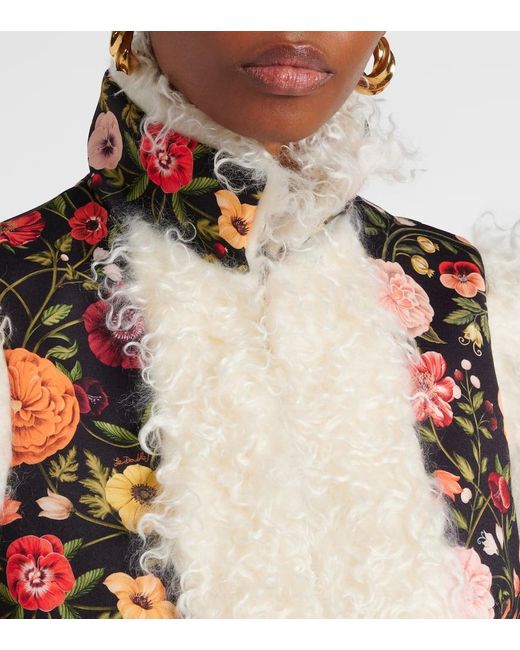 Gilet Folk Con Pelliccia Sintetica di LaDoubleJ in Natural