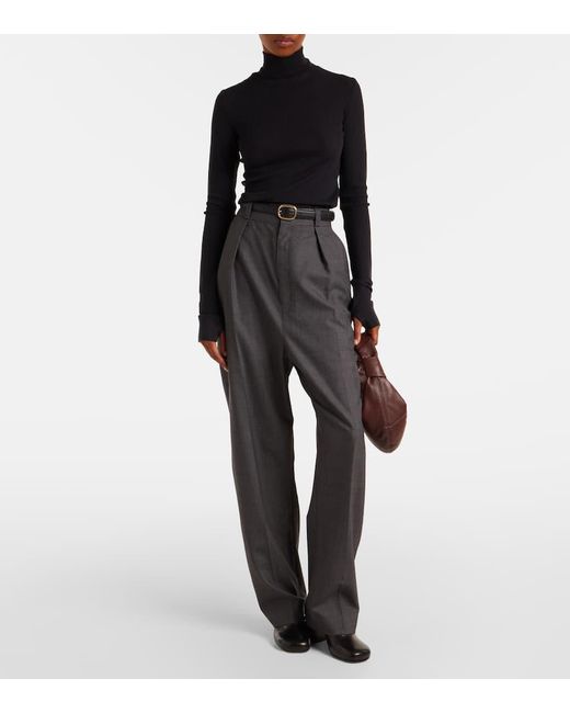 Lemaire Blue Top Aus Wolle