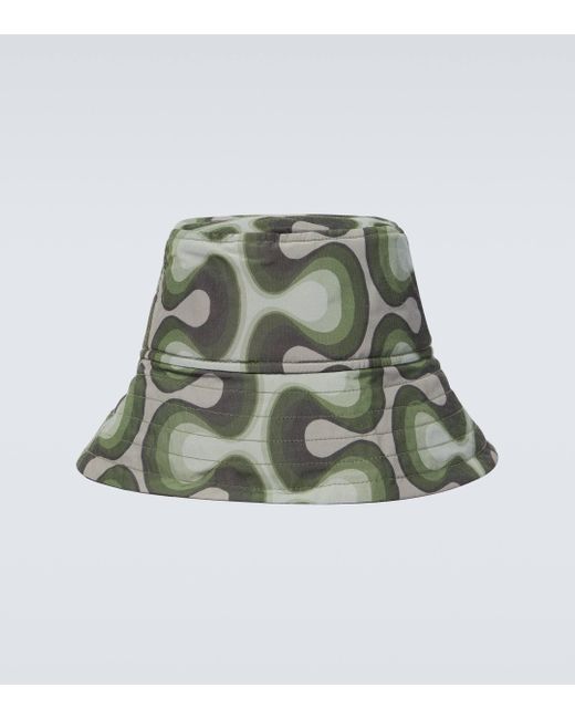 Dries Van Noten Green Gilly Bucket Hat for men