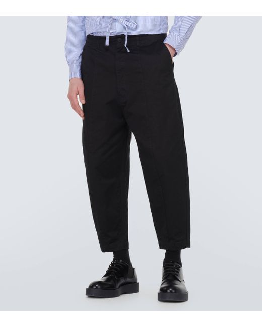 Comme des Garçons Black Logo Cotton Jersey Sweatpants for men