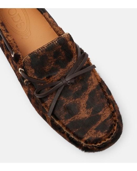 Mocassini Gomma di Tod's in Brown