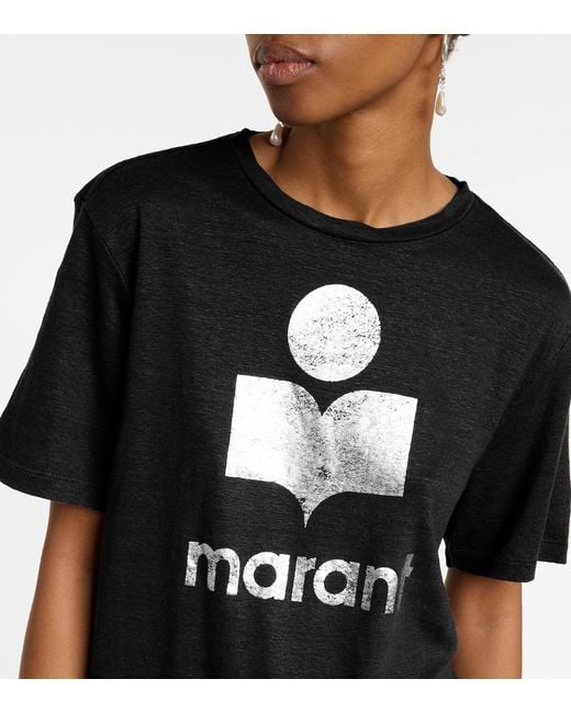 Isabel Marant Blue Zewel Logo T-Shirt
