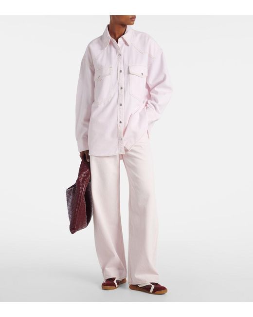 Agolde Pink Lotta Denim Overshirt