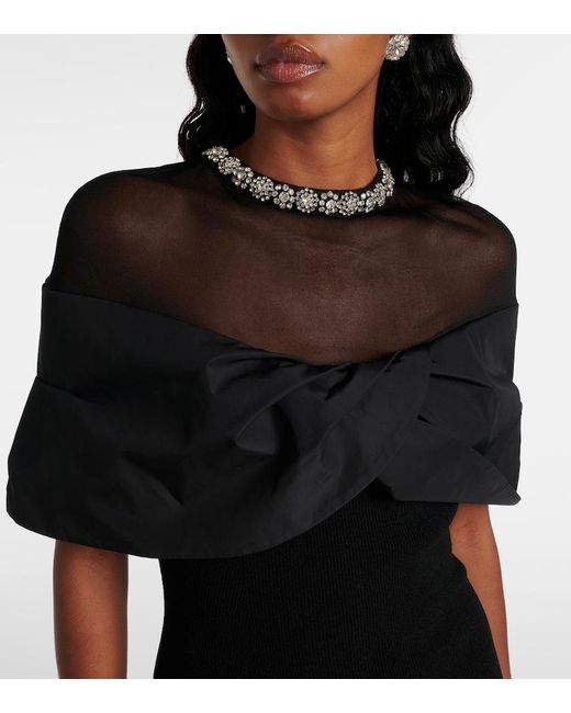Rebecca Vallance Black Maeve Mesh Minidress