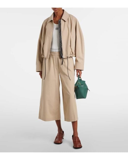 Loewe Natural Bomberjacke Aus Baumwolle
