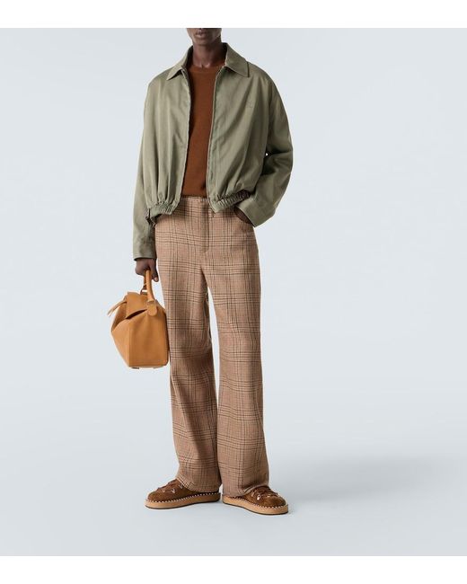 Loewe Green Cotton Blouson Jacket for men