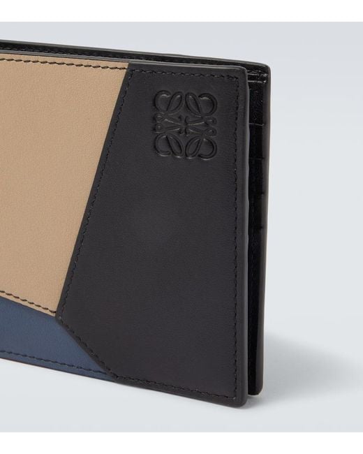 Loewe Portemonnaie Puzzle Aus Leder in Blue für Herren
