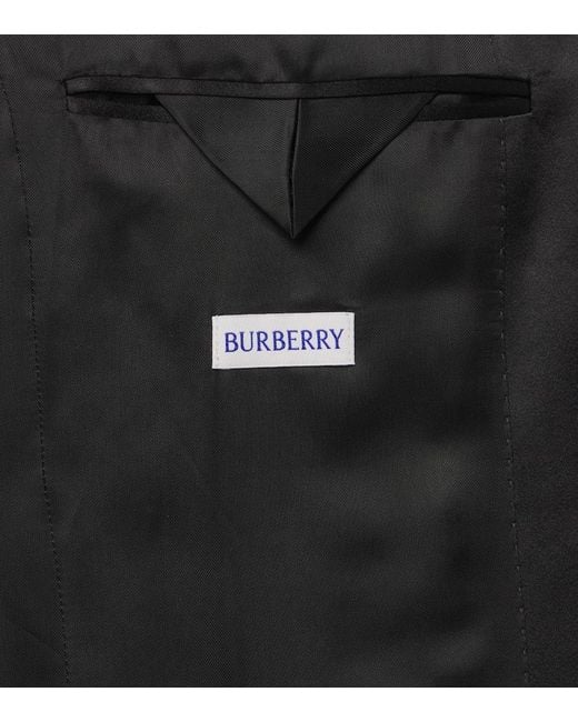 Burberry Black Wool Tuxedo Jacket for men