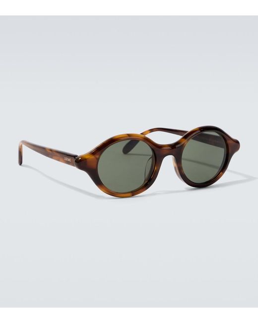 Loewe Brown Slim Round Sunglasses for men
