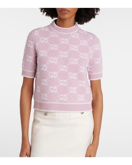 Gucci Pink Rosa Knitwear