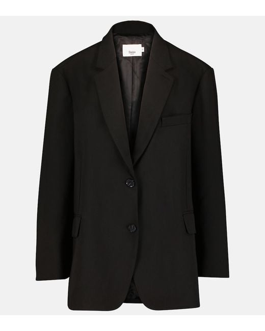 Frankie Shop Black Bea Twill Blazer