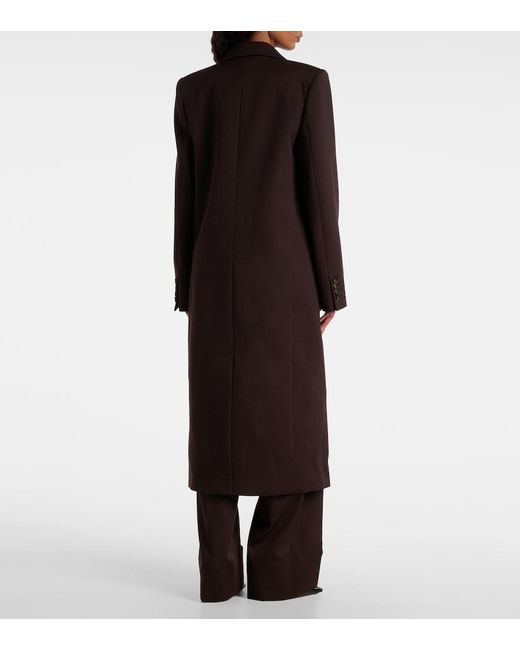 Stella McCartney Brown Wool Twill Coat