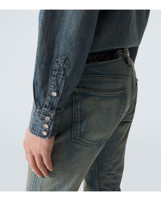 RRL Blue Buffalo West Denim Shirt for men