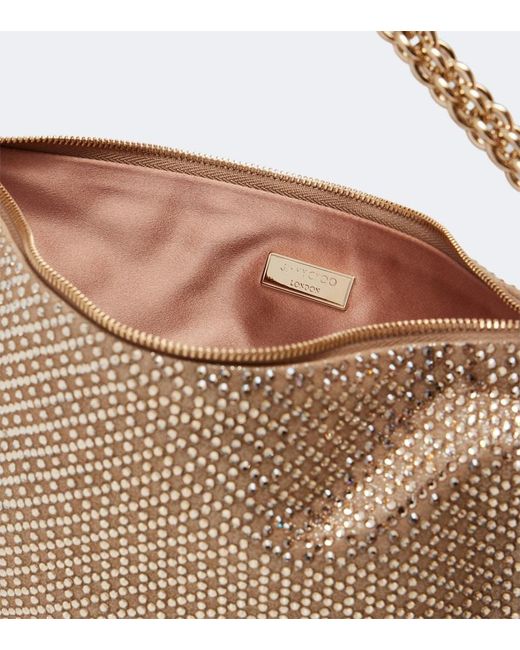 Jimmy Choo Metallic Callie Medium Embellished Clutch