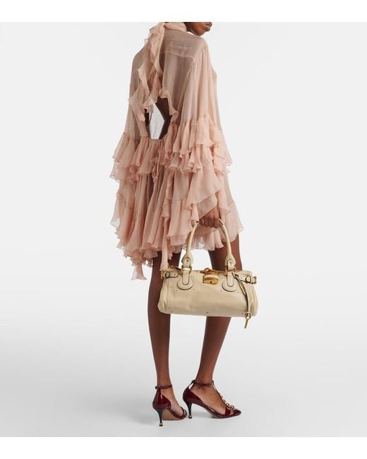Chloé Natural Paddington Leather Shoulder Bag