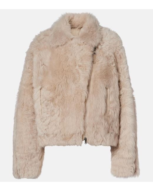 Brunello Cucinelli Natural Shearling Jacket