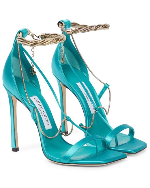 Jimmy Choo Oriana 110 Satin Sandals in 