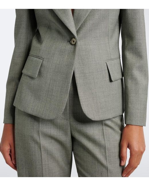 McQueen Gray Wool Blazer