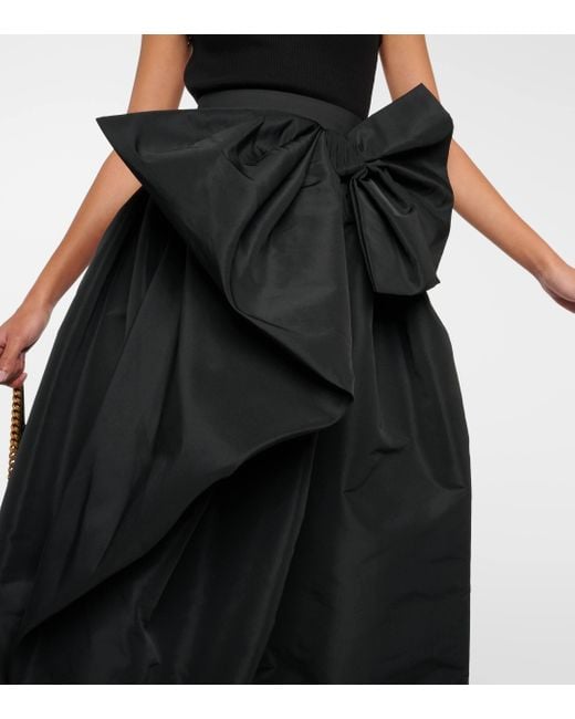 Robe hybrid à nœud Alexander McQueen en coloris Black