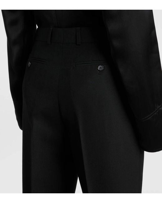 Pantaloni Regular A Vita Bassa di Totême  in Black