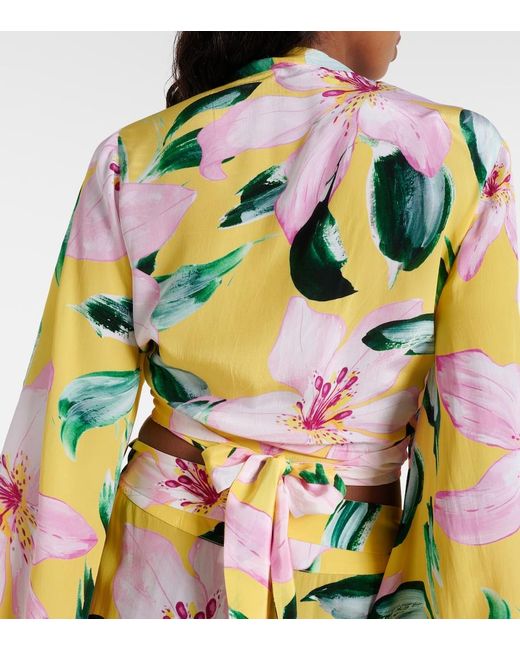 Alexandra Miro White Tabitha Floral Top