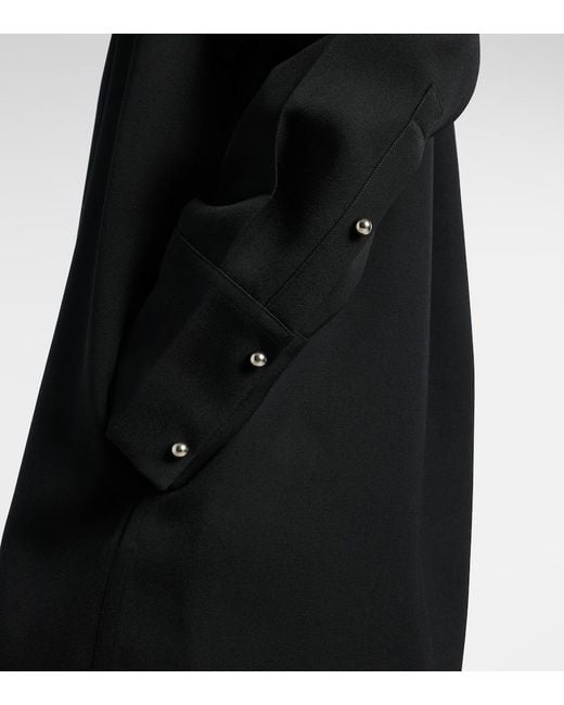 Jil Sander Black Wool Polo Dress