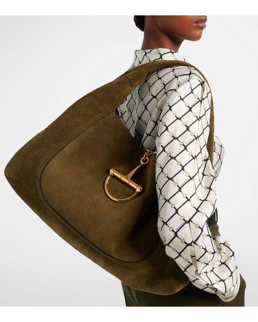 Gucci Green Softbit Maxi Shoulder Bag