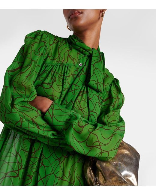 Abito Midi di Dries Van Noten in Green