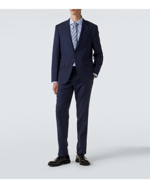 Canali Blue Cotton Shirt for men