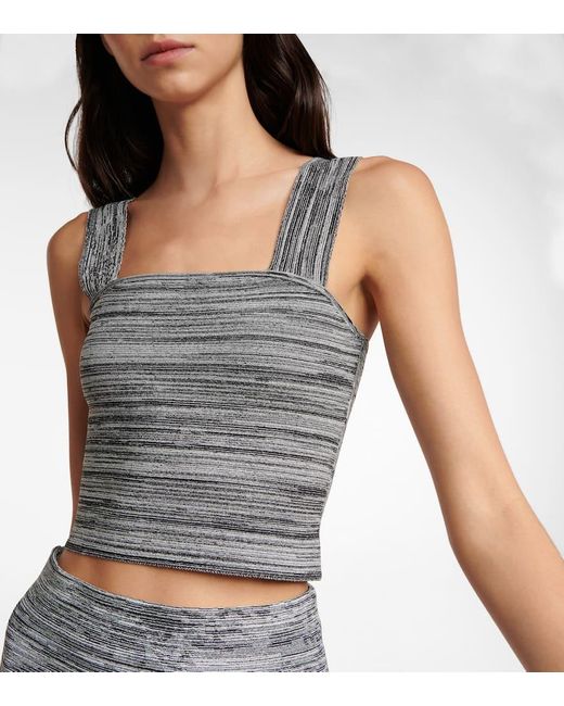 Top Raccourci Label Proenza Schouler en coloris Gray