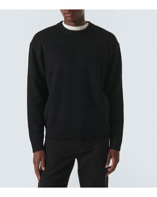 FRAME Black Cashmere Sweater for men