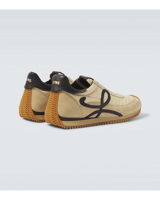 Loewe Natural Ballet Runner 2.0 Suede-Trimmed Sneakers for men