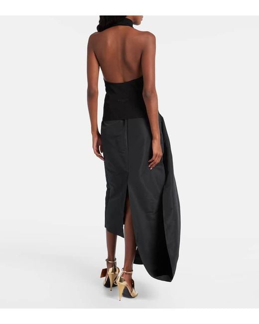 Givenchy Black Halterneck Open-Back Jersey Top