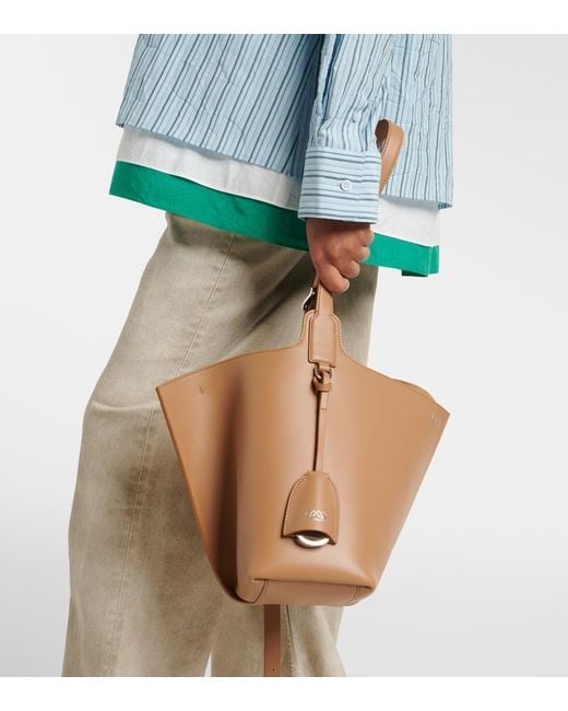Loewe Brown Bilbao Medium Leather Bucket Bag