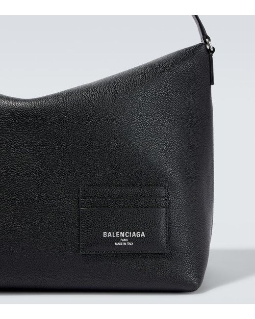 Balenciaga Black Credit Messenger Bag Large for men