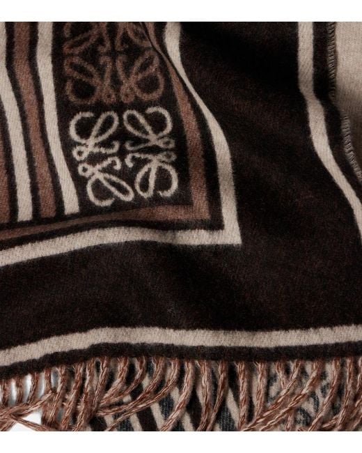 Sciarpa Anagram di Loewe in Brown