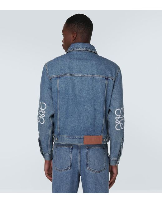 Giacca di jeans Anagram di Loewe in Blue da Uomo