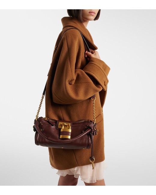 Chloé Purple Paddington Small Leather Shoulder Bag