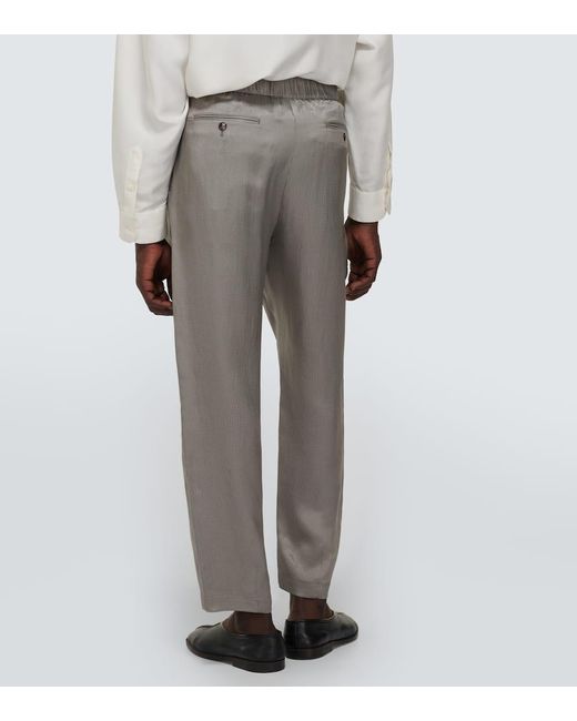 Pantalones rectos Giorgio Armani de hombre de color Gray