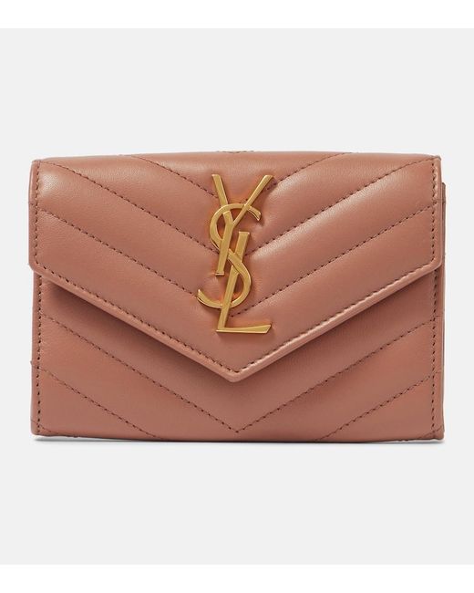 Saint Laurent Pink Cassandre Wallets Rose