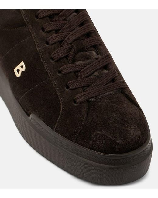 Baskets Hollywood En Daim Et Shearling Bogner en coloris Black