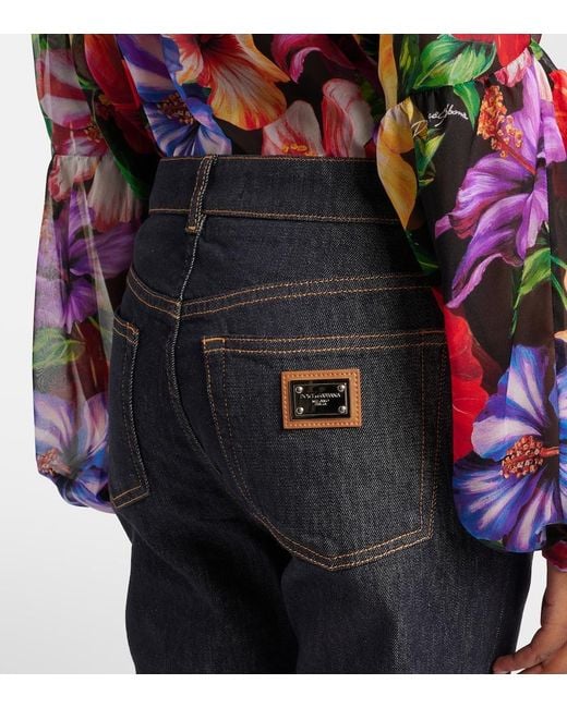 Dolce & Gabbana Blue Denim Capri Pants