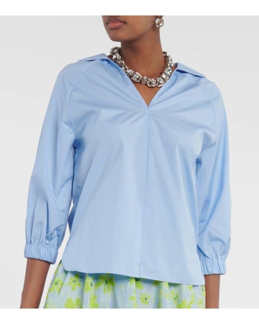 Chemise en coton Marni en coloris Blue