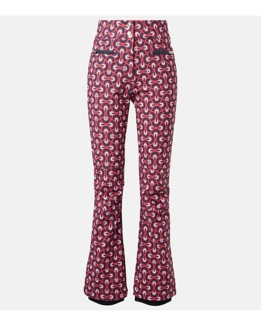 Fusalp Red Diana Printed Ski Pants