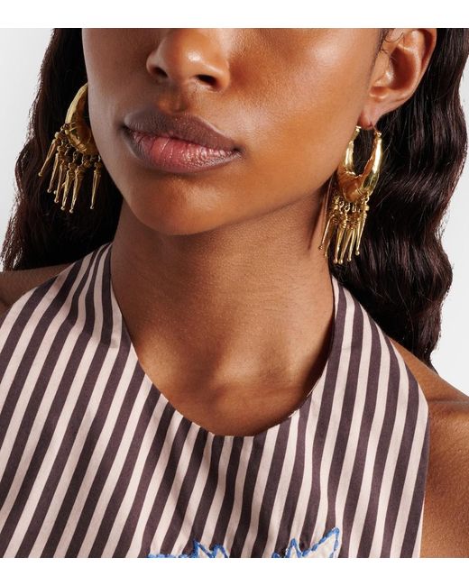 ALÉMAIS Metallic Le Jardin Spike Hood Earrings